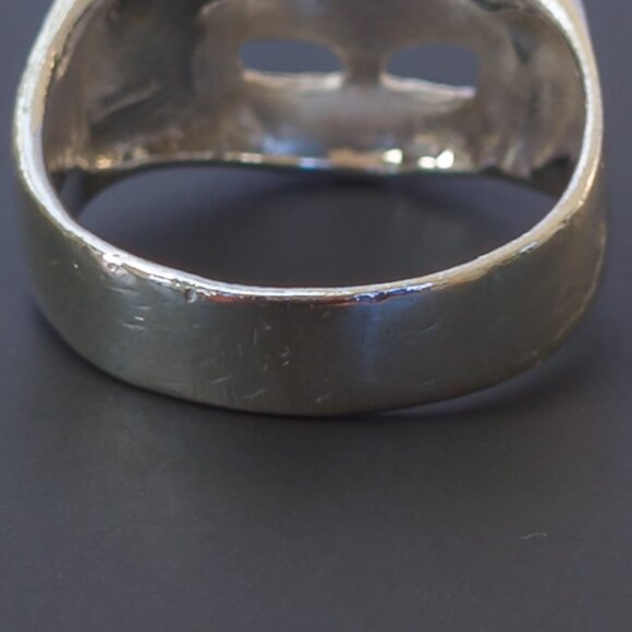 Sterling Silver Cat Mask Ring – Open Eyes, Size 5.5, 3.45 g - Picture 13 of 13